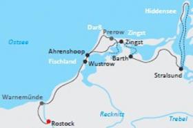 Radurlaub an der Ostsee - Karte